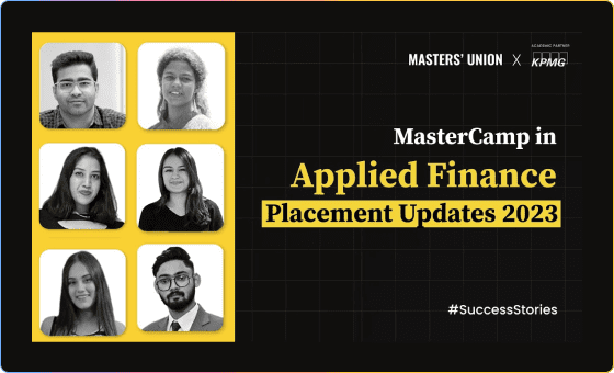 Applied Finance Placement Updates